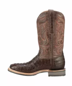 Lucchesse-inc Men Rowdy Hornback Caiman :: Chocolate