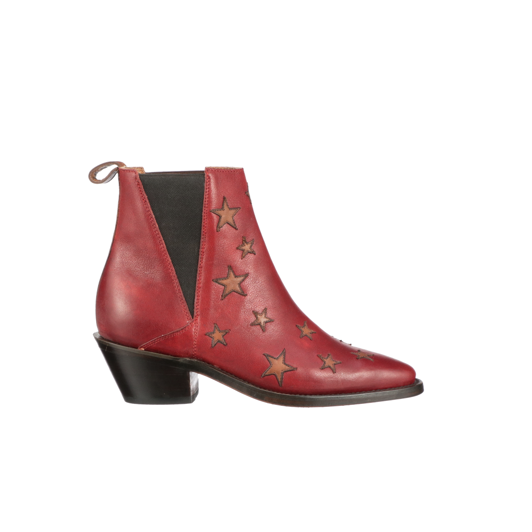 Cheapest ๐ Lucchesse-inc Estrella Chelsea :: Red + Tan ๐ 4 Lucchesse-inc Estrella Chelsea :: Red + Tan