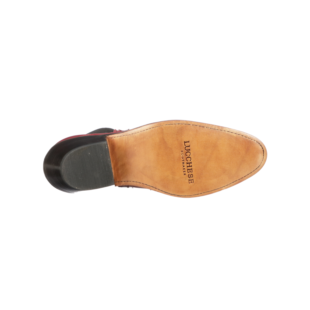 Cheapest ๐ Lucchesse-inc Estrella Chelsea :: Red + Tan ๐ 6 Lucchesse-inc Estrella Chelsea :: Red + Tan