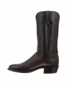 Lucchese-inc Boots Walter :: Black Cherry + Black