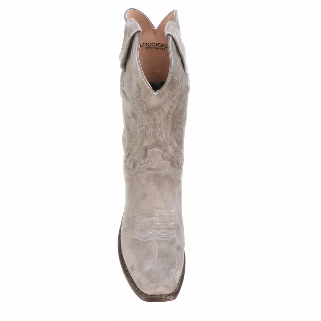 Budget π Lucchese-inc π₯Ύ Boots Jessie Suede :: Steel Grey π 4 Lucchese-inc Boots Jessie Suede :: Steel Grey