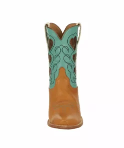 Lucchese-inc Queen Of Hearts :: Tan + Turquoise BOOTS