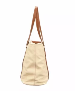 Lucchesse-inc Frances Carryall Tote :: Bone Handbags