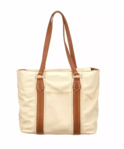 Lucchesse-inc Frances Carryall Tote :: Bone Handbags