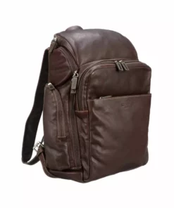 Lucchesse-inc Briefcase & Backpack COSIMO BACKPACK :: ESPRESSO