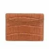 Lucchese-inc Credit Card Case – Crocodile :: Cognac Wallets
