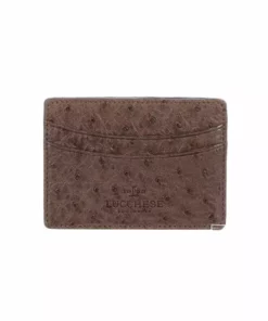 Lucchese-inc Credit Card Case – Ostrich :: Sienna Wallets