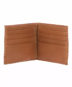 Lucchese-inc Hipster Wallet – Crocodile :: Cognac Wallets