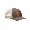 Lucchesse-inc Leather Patch Cap :: Brown + Khaki
