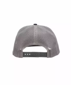 Lucchesse-inc Hats Leather Patch Cap Round :: Navy + Charcoal