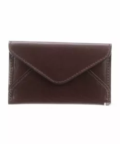 Lucchese-inc Envelope Card Case – Calfskin :: Brown Wallets