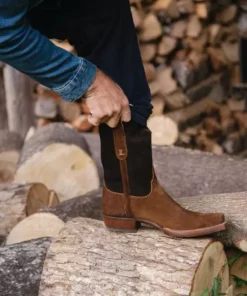 Lucchesse-inc Stead :: Chocolate + Olive Boots