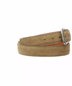Lucchese-inc Belts Comanche Suede :: Olive