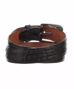 Lucchese-inc Belts Hornback Caiman :: Black