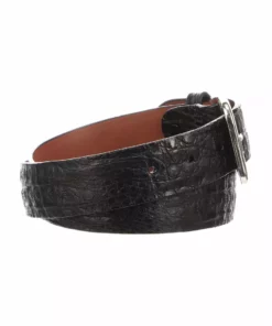 Lucchese-inc Belts Hornback Caiman :: Black