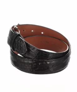Lucchese-inc Belts Hornback Caiman :: Black
