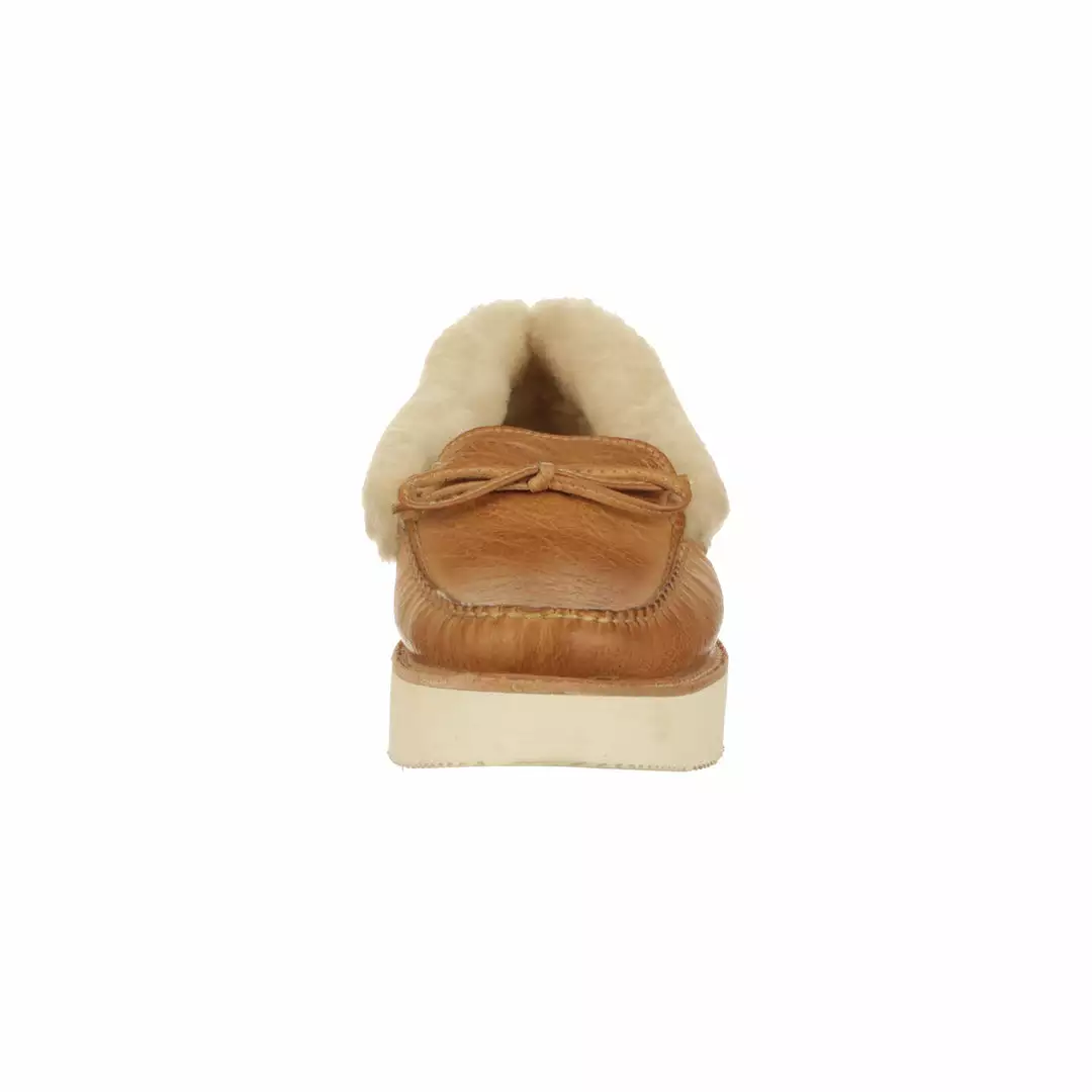 Brand new ๐ Lucchese-inc Shearling Wedge Moccasin :: Tan ๐คฉ 4 Lucchese-inc Shearling Wedge Moccasin :: Tan