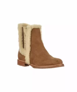 Lucchese-inc Shearling Garden Boot :: Tan BOOTS