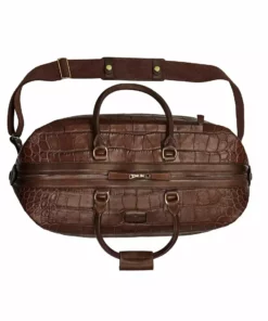 Lucchese-inc Giant Gator Duffel - Small :: Chocolate