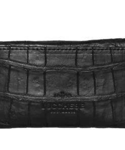 Lucchese-inc Envelope Card Case – Crocodile :: Black