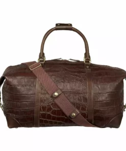 Lucchese-inc Duffels Giant Gator Duffel – Large :: Chocolate