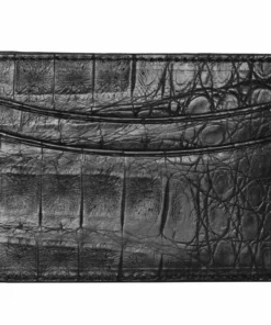 Lucchese-inc Wallets Credit Card Case – Crocodile :: Black