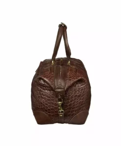 Lucchese-inc Giant Gator Duffel - Small :: Chocolate