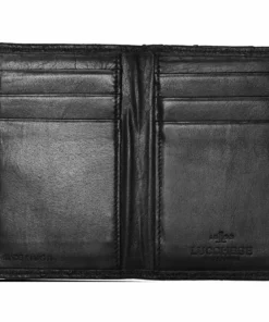 Lucchese-inc Bifold Wallet – Ostrich :: Black Wallets