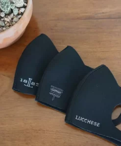 Lucchesse-inc Other Accessories Lucchese Face Mask :: Black Stitch