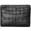 Lucchese-inc Wallets Credit Card Case – Crocodile :: Black