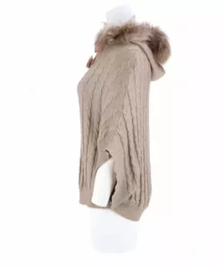 Lucchese-inc Cable Knit Poncho :: Oatmeal APPAREL