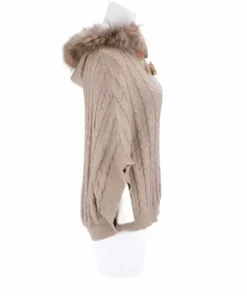 Lucchese-inc Cable Knit Poncho :: Oatmeal APPAREL
