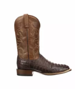 Lucchese-inc Haan :: Barrel Brown + Chocolate Boots