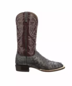 Lucchese-inc Boots Harris :: Anthracite Grey + Black Cherry