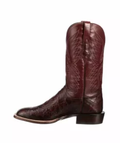 Lucchese-inc Bryan Exotic :: Black Cherry + Sangria