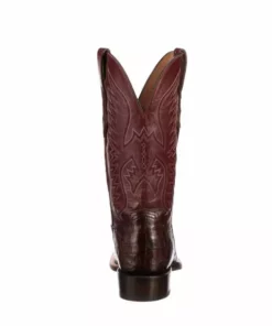 Lucchese-inc Bryan Exotic :: Black Cherry + Sangria