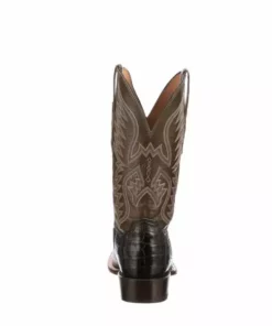 Lucchese-inc Boots Bryan Exotic :: Black + Olive
