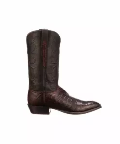 Lucchese-inc Cruz :: Black Cherry + Black