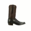 Lucchese-inc Cruz :: Navy + Chocolate Boots