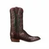 Lucchese-inc Tulip Exotic :: Bordeaux + Navy Boots