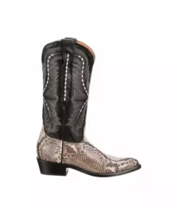 Lucchese-inc Stella :: Black/White + Black BOOTS