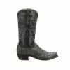 Lucchese-inc Hugo :: Anthracite Grey + Navy Boots