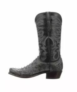 Lucchese-inc Hugo :: Anthracite Grey + Navy Boots