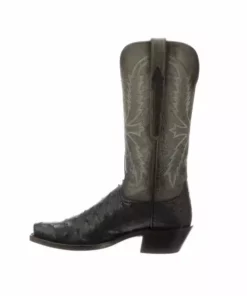 Lucchese-inc Josephine :: Black + Anthracite Grey BOOTS