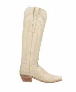 Lucchese-inc Priscilla :: Glitz Cream BOOTS