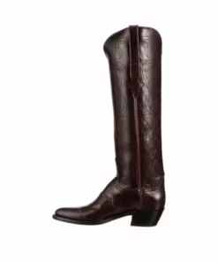 Lucchese-inc Saltillo Tall :: Black Cherry + Cognac BOOTS