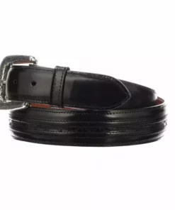 Lucchese-inc Belts Hobby Stitch Goat :: Black