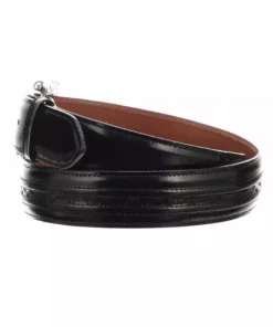 Lucchese-inc Belts Hobby Stitch Goat :: Black