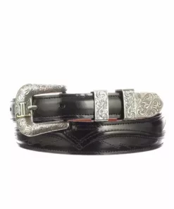 Lucchese-inc Seville Stitch Goat Tapered :: Black