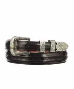 Lucchese-inc Belts Hobby Stitch Goat Tapered :: Black Cherry